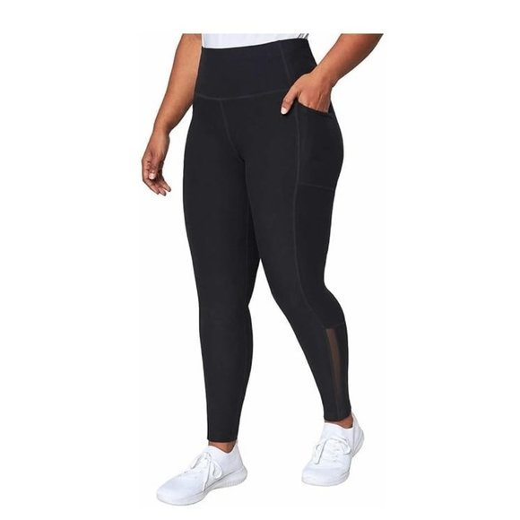 NWoT Mondetta Women's High Waisted Leggings Pants Black Size M $60 5C133 - Picture 1 of 4